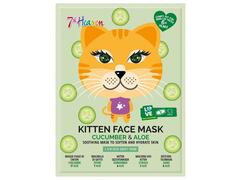 Masque Tissu Kitten Concombre et Aloe Vera 7th Heaven