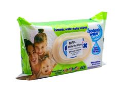 Lingettes Bébé Isotoniques à Base d'Eau Fraîche Molfix 60 unités.