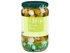 Bocal en Verre Cornichons Fins Carrefour 360g