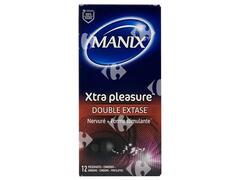 Préservatifs Xtra Pleasure Double Extase Manix 12 unités
