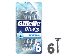 Rasoirs Jetables Blue 3 Ice Gillette 6 unités.