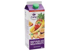 Jus Multifruits 100% Pur Jus Carrefour Extra 2L