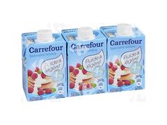 Crème UHT Semi Épaisse Légère 4%Mg Carrefour 3x20cl