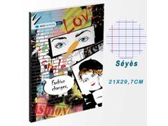 Cahier Broche 384 Pages 10x10 Bleu Marine 60g 21x29,7cm