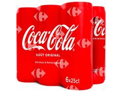 Boisson Gazeuse Coca-Cola Canette 6x25cl.