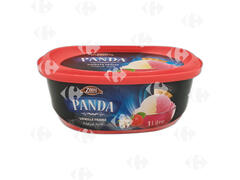 Lot Crème Glacée Vanille Fraise Panda 1L