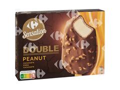 Bâtonnets Glace Double Cacahuète Carrefour 284g 4 unités