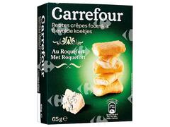 Biscuits Apéritifs Crêpettes Fourrées au Roquefort Carrefour 65g