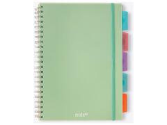 Carnet à Spirale Ligné A4 avec Élastiques et Séparateurs