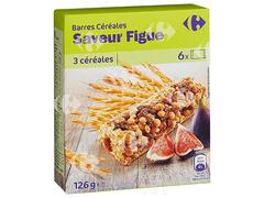 Barres de Céréales aux Figues Carrefour 6x21g