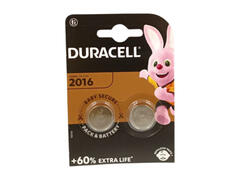 Coin Cell en Lithium Cr 2016 Duracell 2 unités.