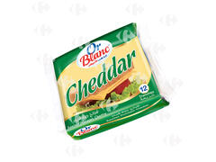 Tranches de Fromage Fondu au Cheddar Or Blanc 200g.