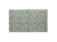 Tapis Imprimé Fleurs Vertes 90x150cm.