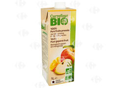 Jus de Fruits Bio Pomme Mangue Carrefour Bio 1L.