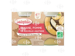 Pot Pomme Banane Sans Sucres Ajoutés Bio 2x130g.