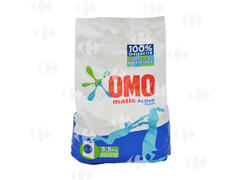 Détergent Lessive Poudre Machine Bioxygene Omo Matic 3,5kg.