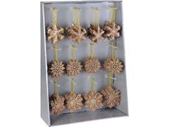 DECO A SUSPENDRE  SNOWFLAKE 10CM