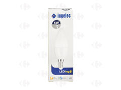 Lampe Led Flamme Pour Lustre 6W E14 Lumière Blanche Ingelec.