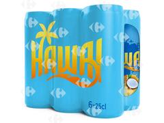 Boisson Gazeuse Hawai Tropical Canette 6x25cl