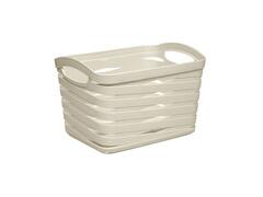 Panier de Rangement en Plastique Riband Design 25,5x17,5x45,5cm 1,5L