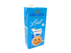 Lait UHT Demi-Ecrémé Gran Coeur 1L.