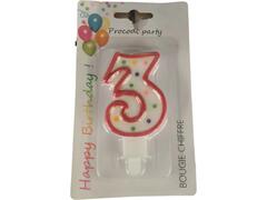Bougie Anniversaire Numéro 3