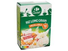 Riz Long Grain Incollable 10 Min Carrefour Classic 4x125g