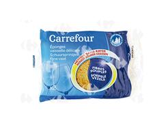 Tampon Éponge Vaisselle Delicate Carrefour 2 unités