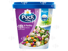 Fromage Feta Cubes au Ail Persil en Cube Puck 430g