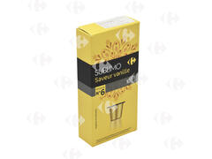 Café en Capsules Saveur Vanille Carrefour N6x10