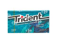 Chewing-Gum Menthe Poivrée sans Sucres Trident 14 unités