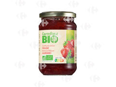 Confiture de Fraise au Sucrede Canne Carrefour Bio 360g