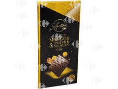 Tablette de Chocolat Noir Mangue Poivre Sichuan Carrefour Selection 100g