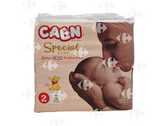 Couches Mini Taille 2 Jumbo Pack Special Care Calin 76 unités