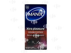 Préservatifs Xtra Pleasure Double Extase Manix 12 unités