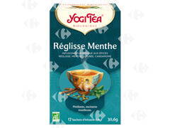 Infusion Réglisse Menthe Yogi Tea 17 sachets