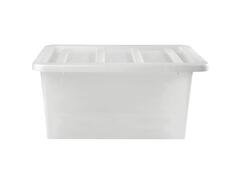Boîte de Rangement Rectangulaire avec Couvercle en Plastique Transparent Kasa 12 L