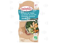 Bol Pommes de Terre Epinards et Saumon Babybio 2x200g
