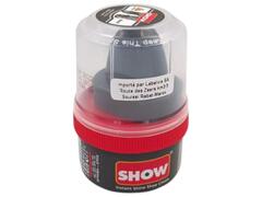 Crème Chaussure avec Éponge Cuir Noir Show 50ml.