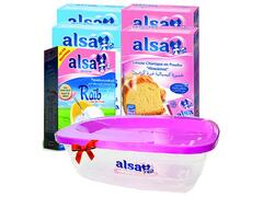 Lot Alsa : 2 Levures Chimiques + 2 Sucres Vanillés + 1 Raib + Boîte Offerte