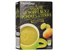 Soupe Déshydratée Poireaux & Pommes de Terre Carrefour 4 unités de 20g.