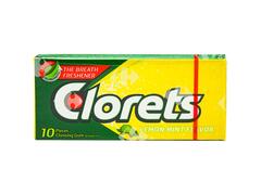 Chewing-Gum Citron et Menthe Clorets 10 unités