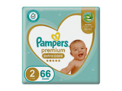 Couches Bébé Premium Care Taille 2 (3-8kg) Pampers 66 unités