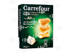 Biscuits Apéritifs Crêpettes Fourrées au Roquefort Carrefour 65g