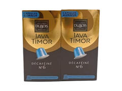 Lot de Capsules de café Décaféiné N°6 Java Timor Dubois 2x10 pièces