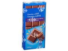 Tablette de Chocolat au Lait aux Céréales Croustillantes Carrefour 2x100g