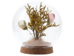 Fleur Artificielle en Boule de Verre