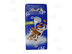 Tablette de Chocolat au Lait aux Amandes Lindt 100g