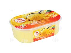 Sorbet à La Mangue en Bac Carrefour 1L.