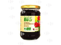 Confiture de Framboise au Sucre de Canne Carrefour Bio 360g